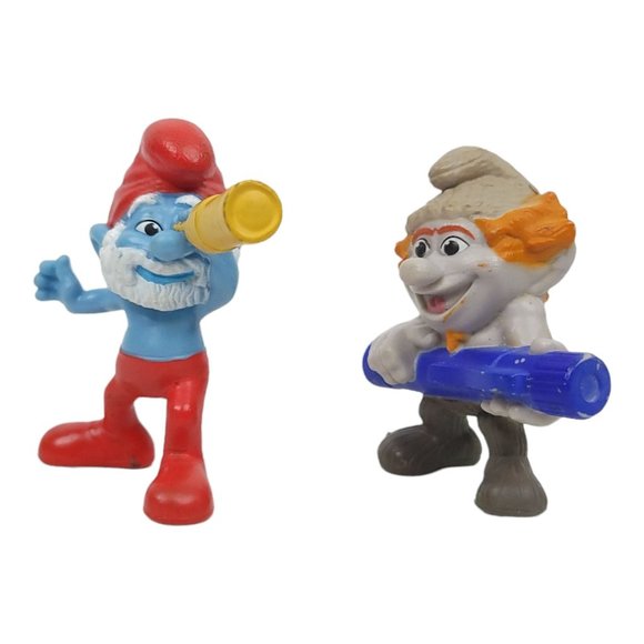 McDonalds Smurfs 2013 Hackus 2011 Papa Smurf PVC 3" Action Figures Happy Meal - Picture 5 of 12